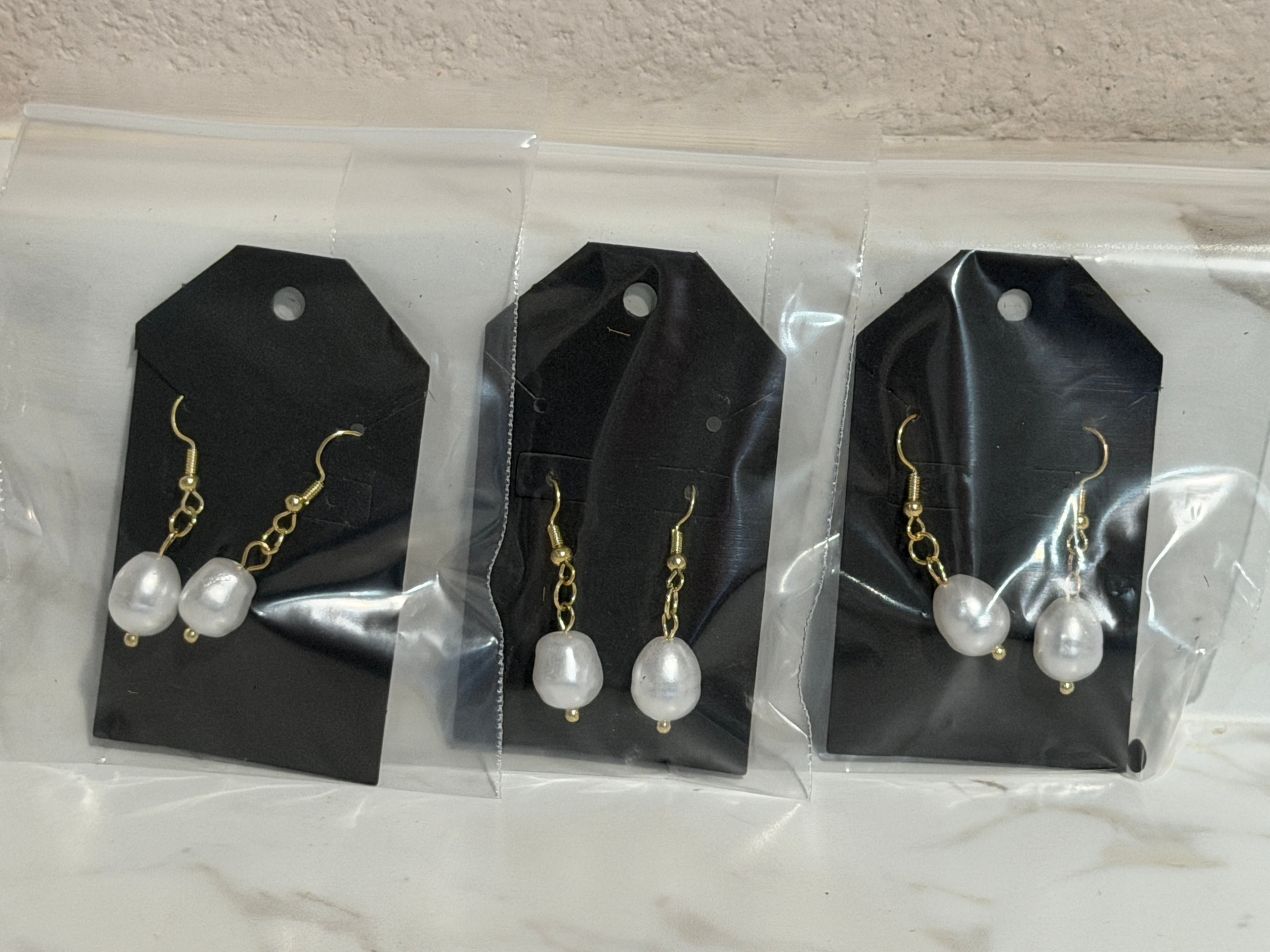 White pearl Earrings