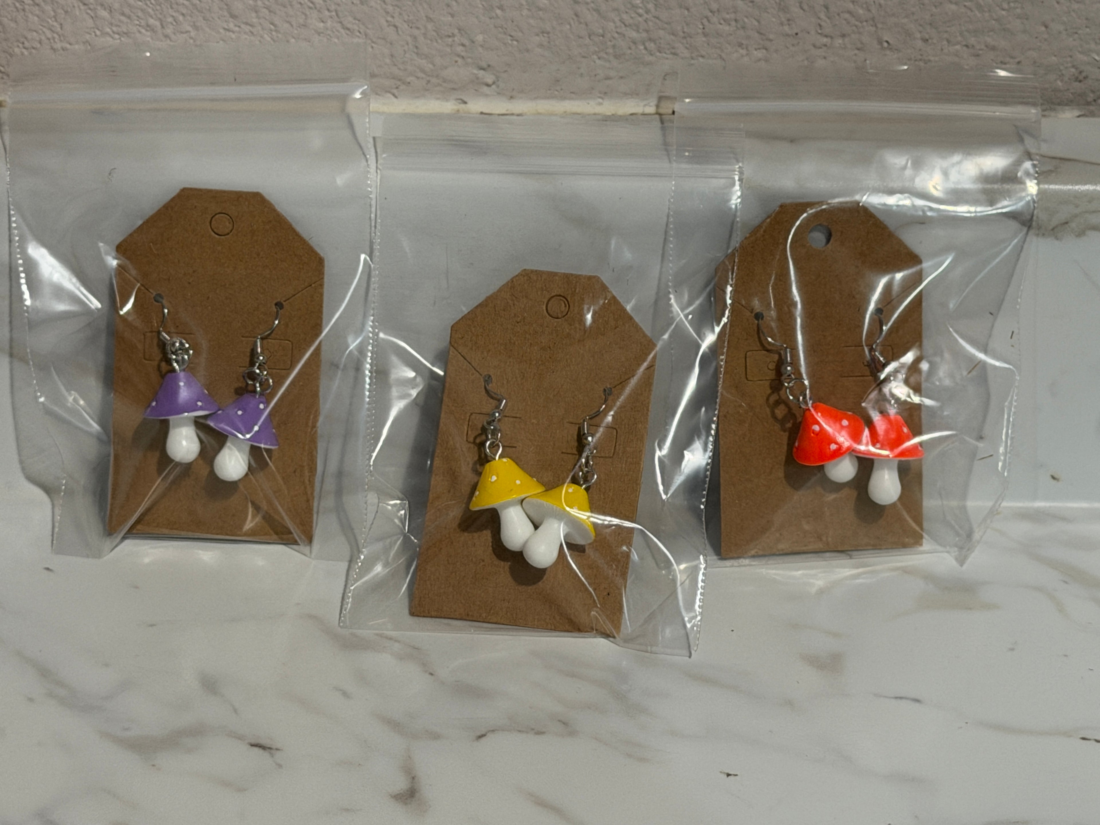 Mushroom Earrings
