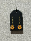 Sunflower earrings