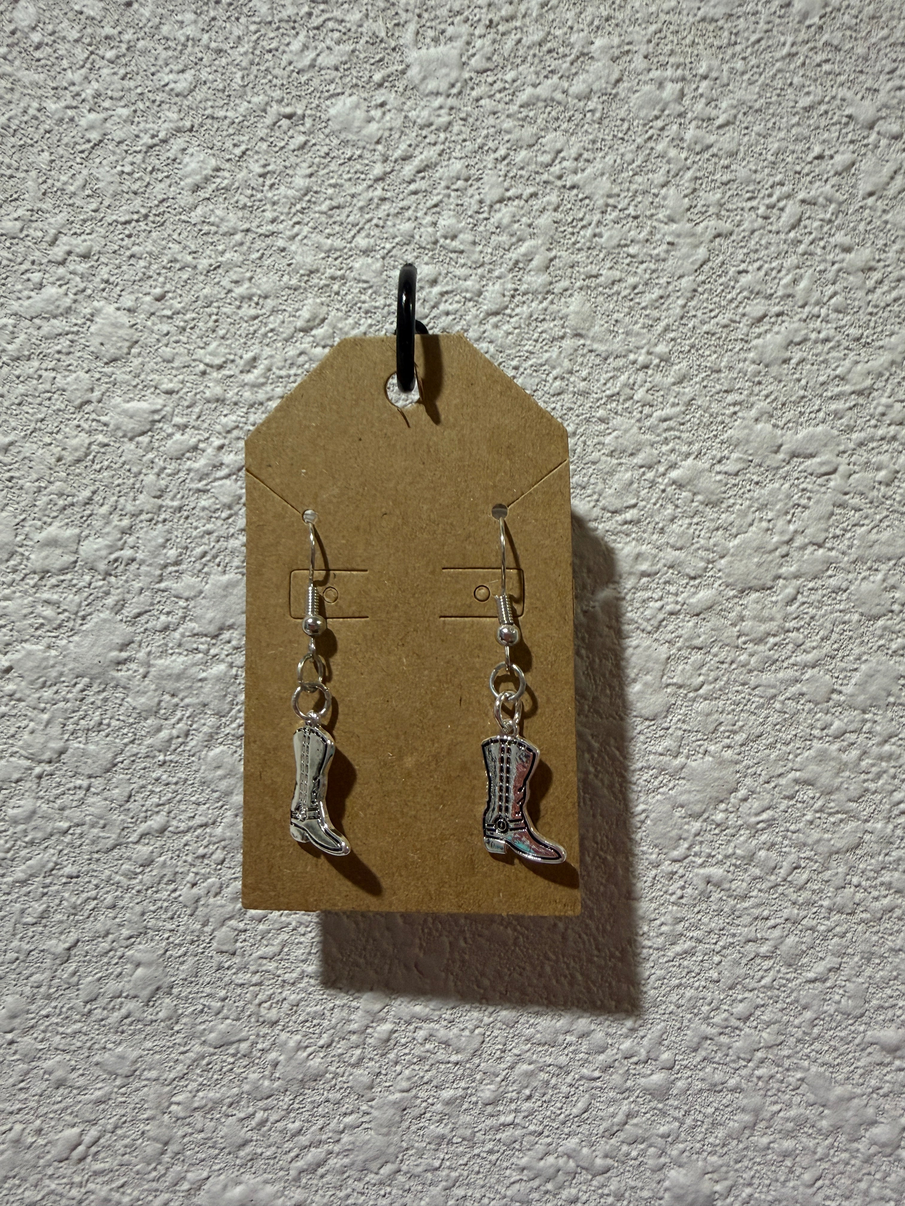 Cowboy boots earrings