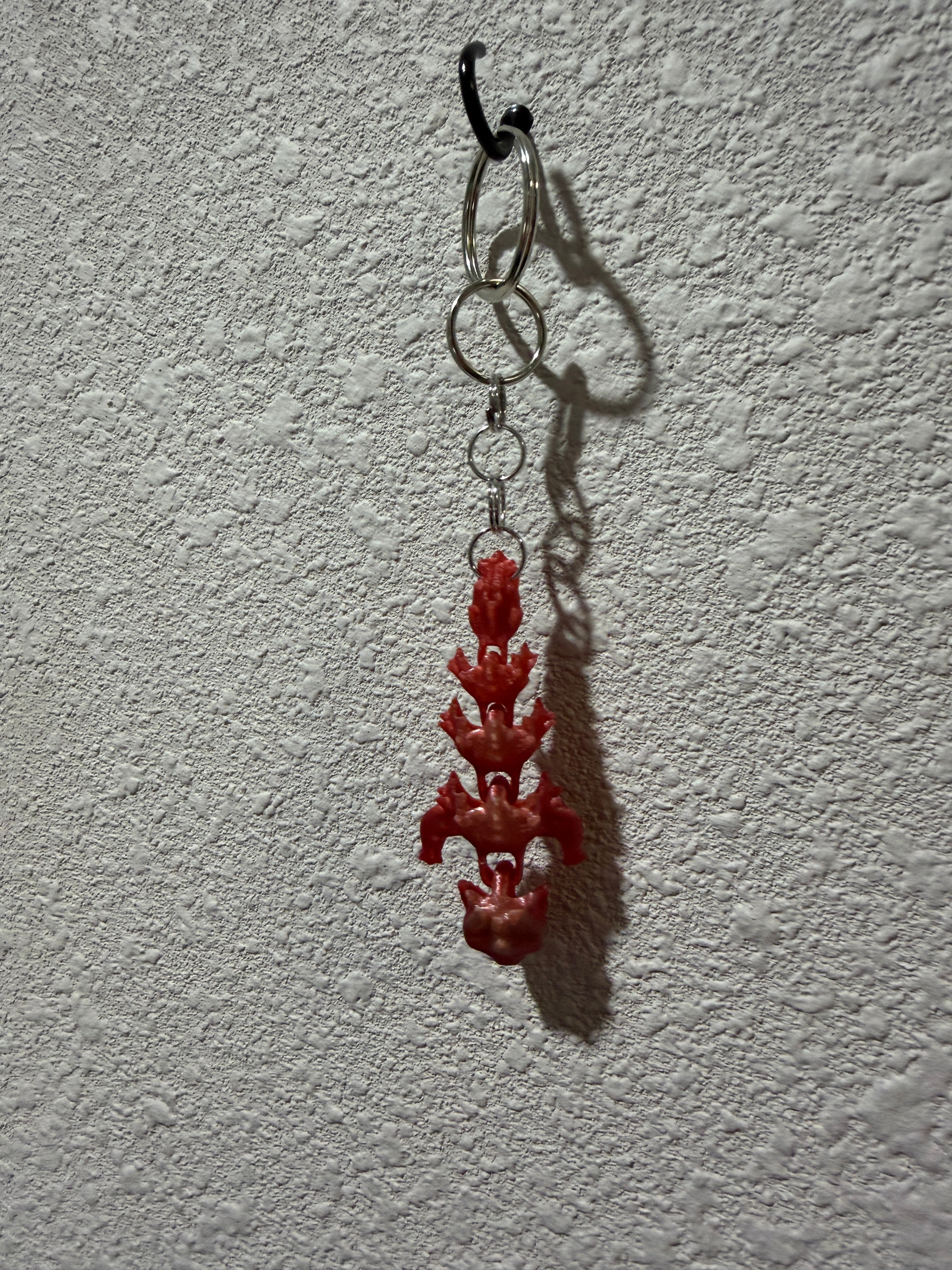 Flexi dragon keychain