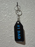 #1 Dad keychain