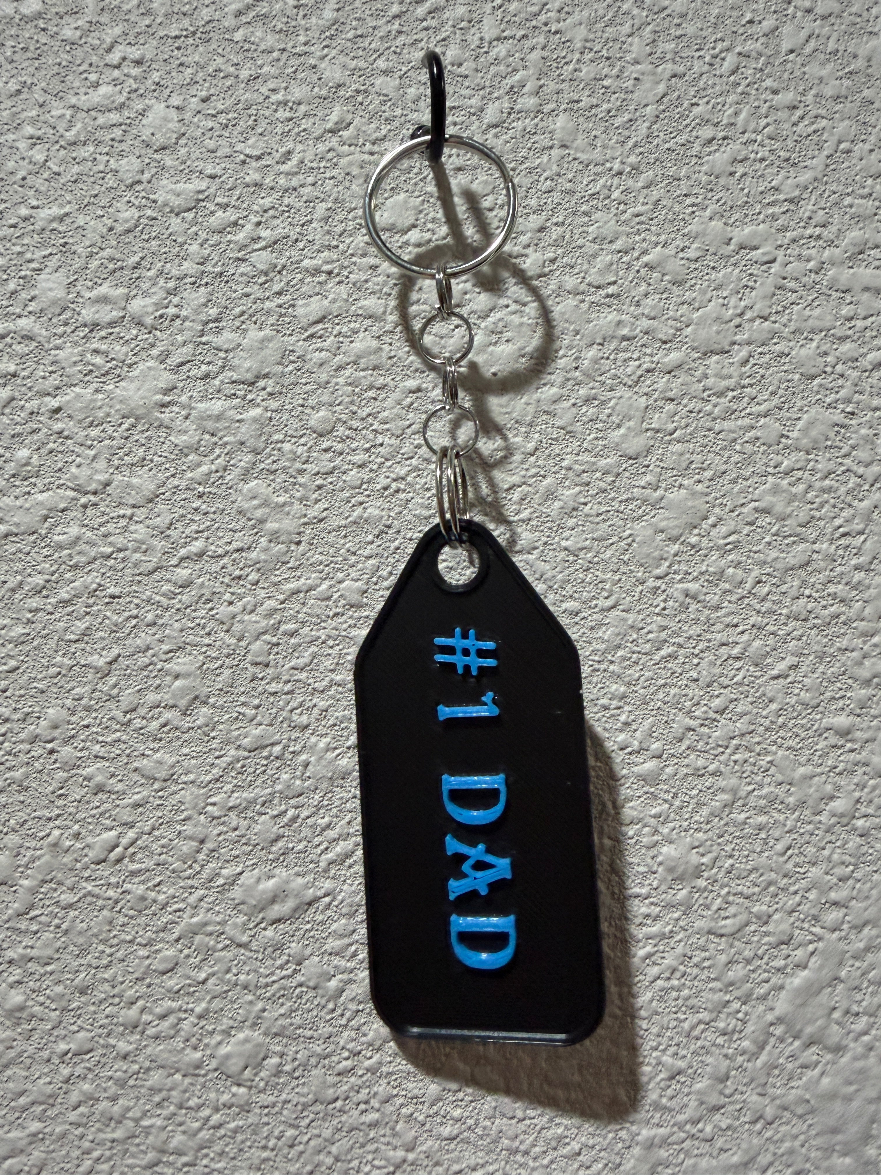 #1 Dad keychain