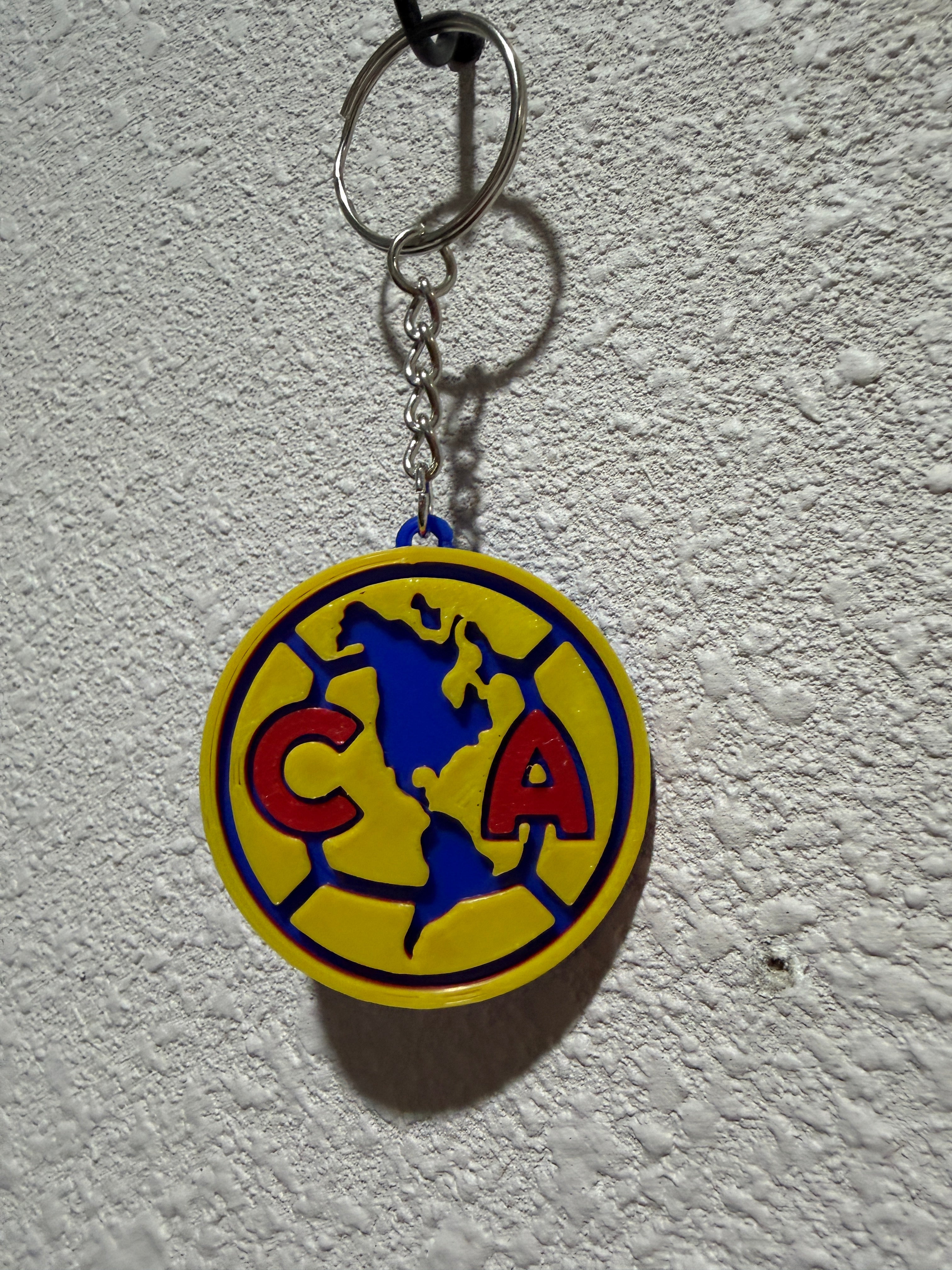 Club América soccer keychain