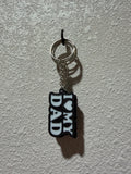 I love dad keychain