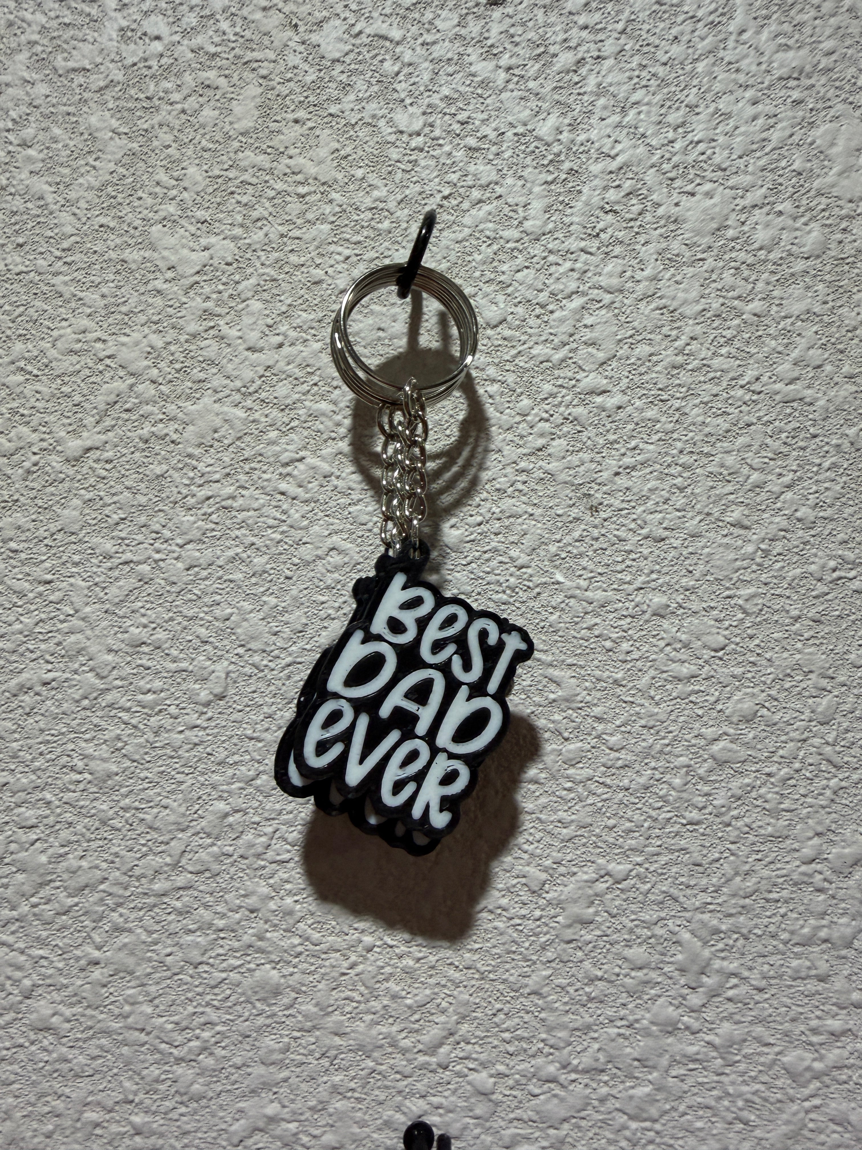 Best dad ever keychain